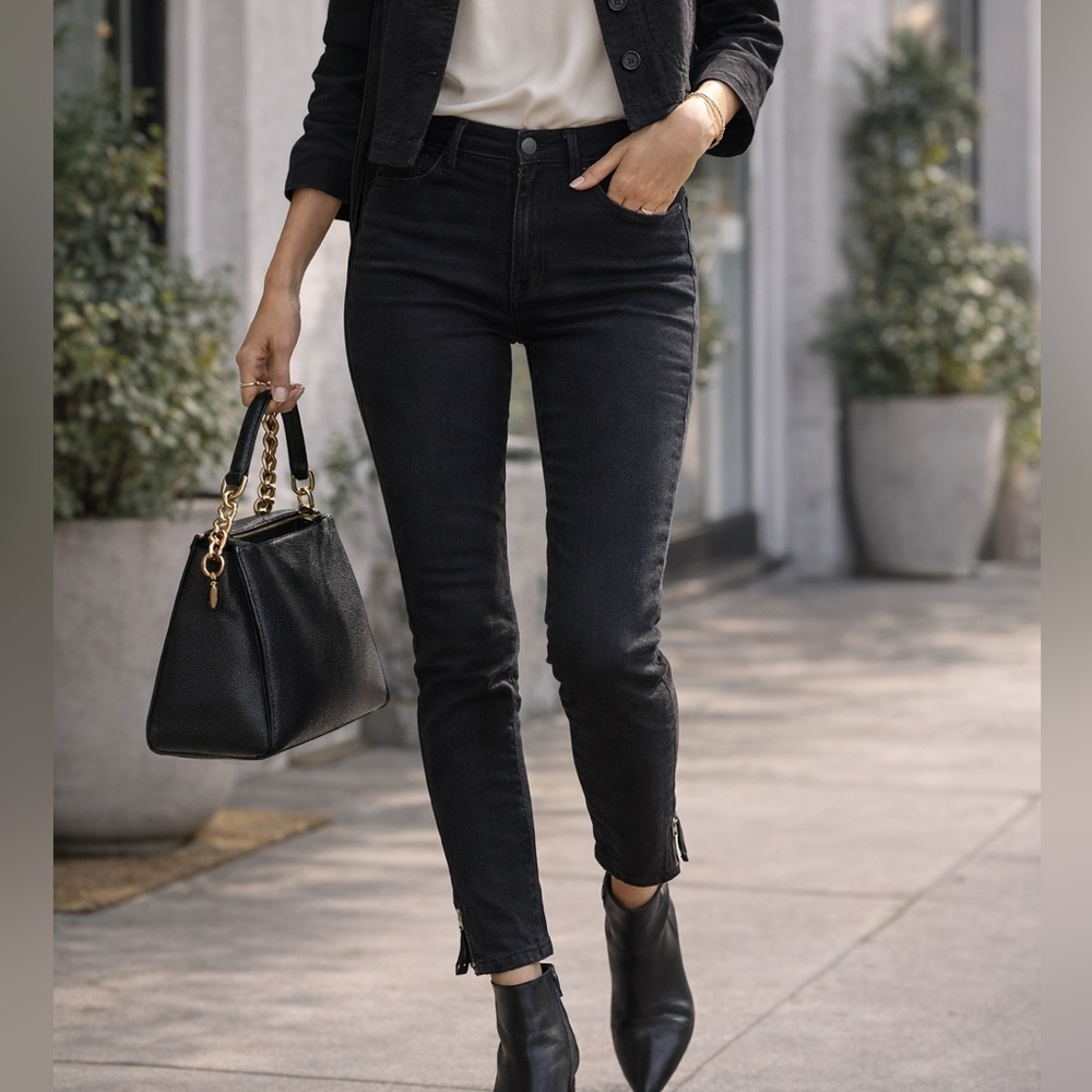 Frame Denim Women's Black Skinny Jeans